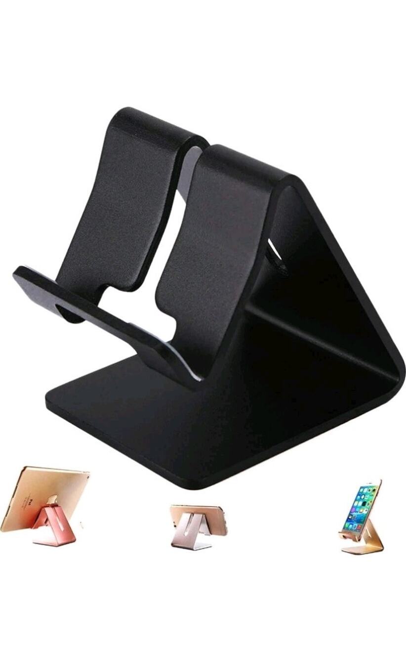 2 Pc Universal Mobile Mate Cell Phone Tablet Stand Desk Holder Cradle Dock Metal